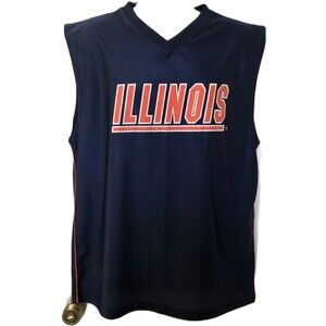 University of Illinois Fighting Illini Men's Sleeveless Jersey V Neck Co…